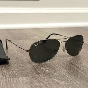 Ray-Ban Cockpit - Custom Order - Gunmetal Frames and Green Polarized Lenses